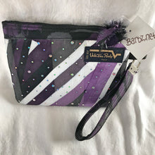 Purple Up Cycled Neckties - Postcard Bag