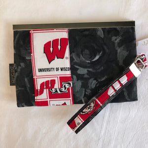 Ladies wallet wristlet or purse featuring Wisconsin
