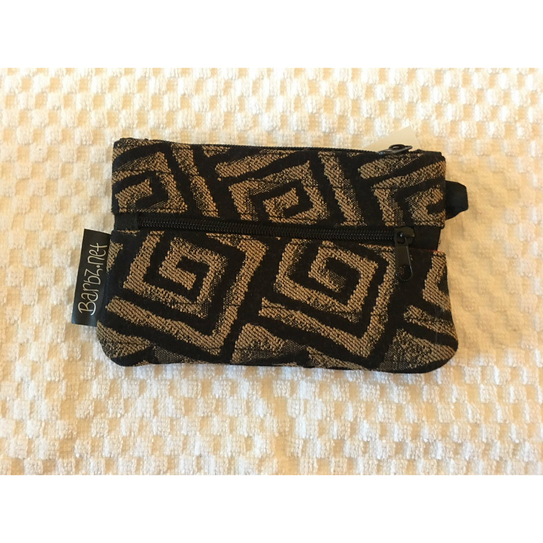Black Square Design Coin Purse