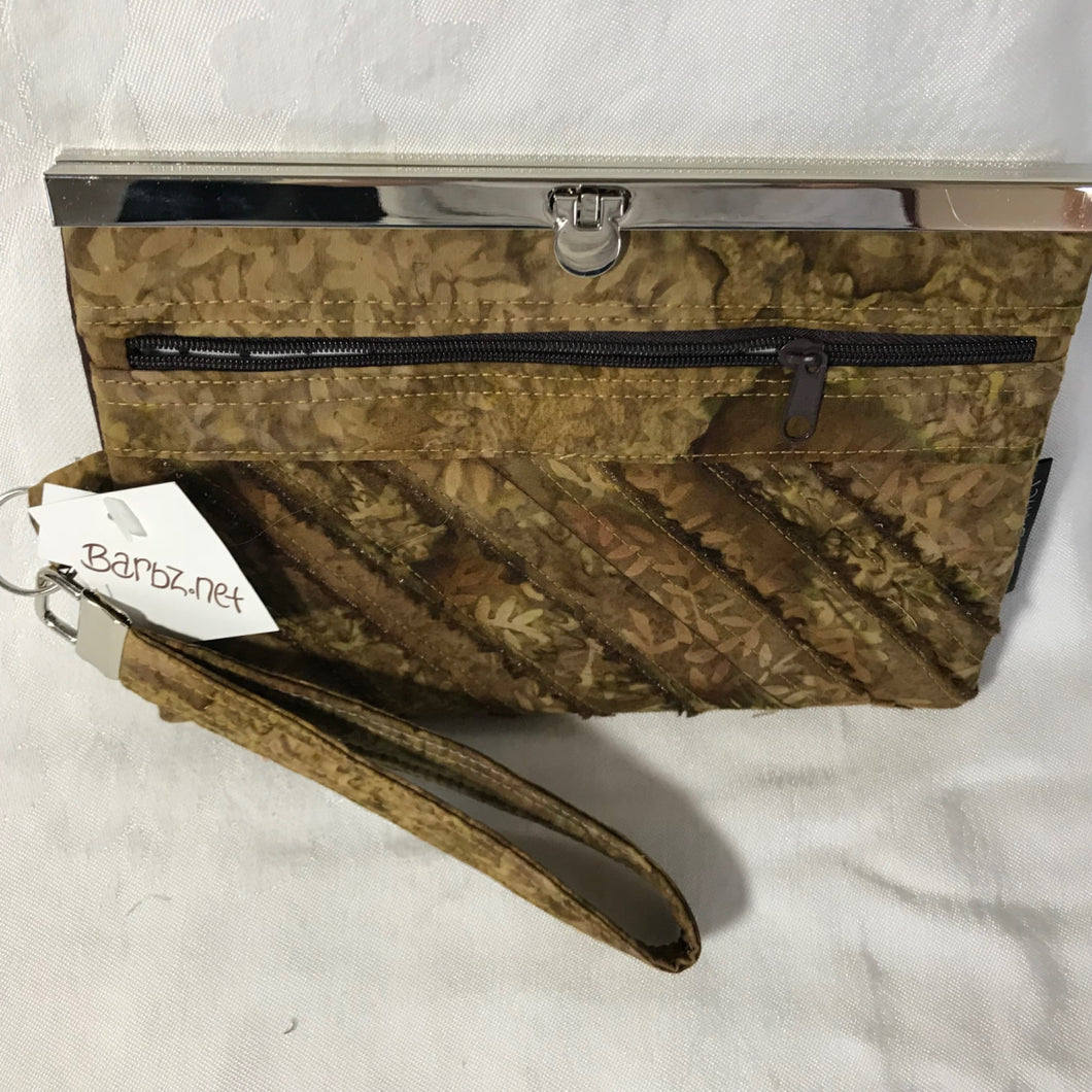 Brown/Gold Batik - Wallet Deluxe